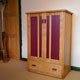 Hifi Cabinet in oak and purpleheart