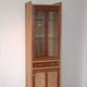 Tall cabinet in beech and American walnut